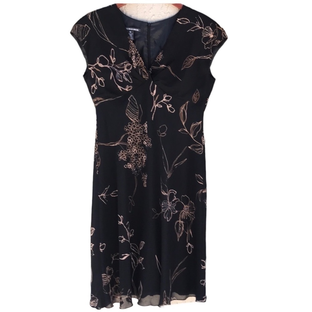 Jones Wear Vintage Cap Sleeve Floral Dress Size 14